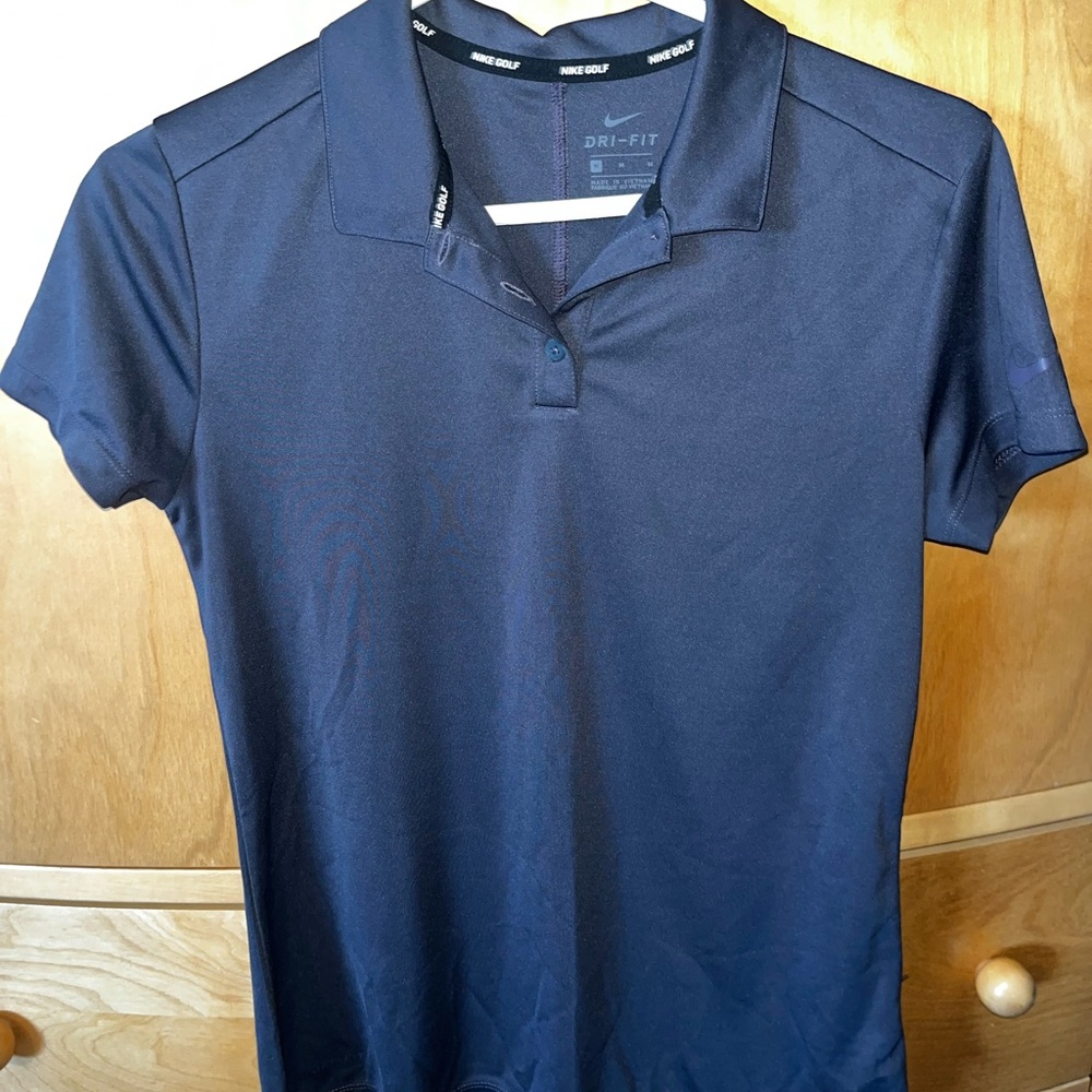 Nike Women's Dark Blue Button Down Shirt